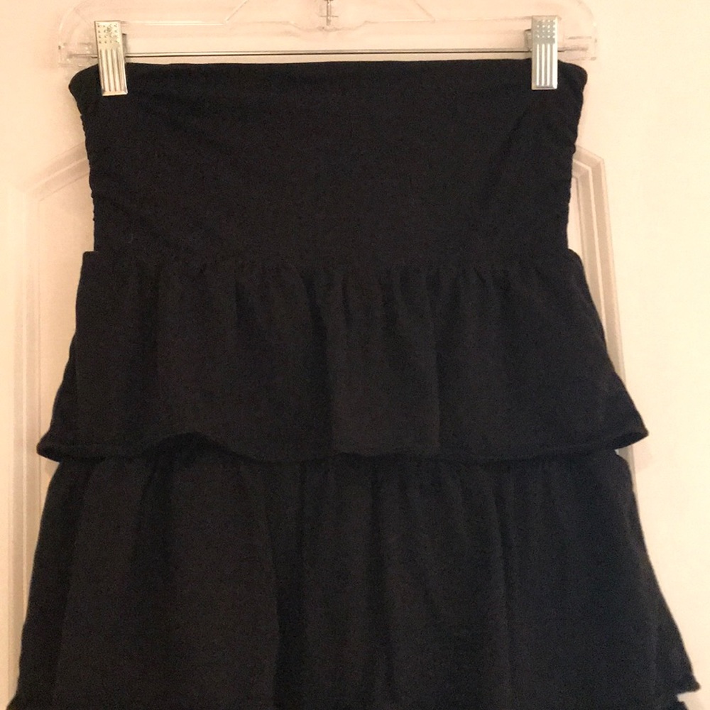 Strapless cotton dress